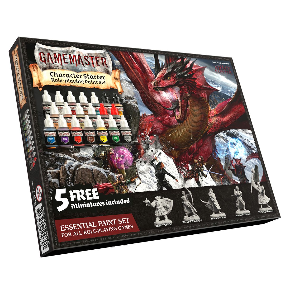 The Army Painter Bundle: D&D Adventurers Paint Set + Wet Palette for  Miniatures