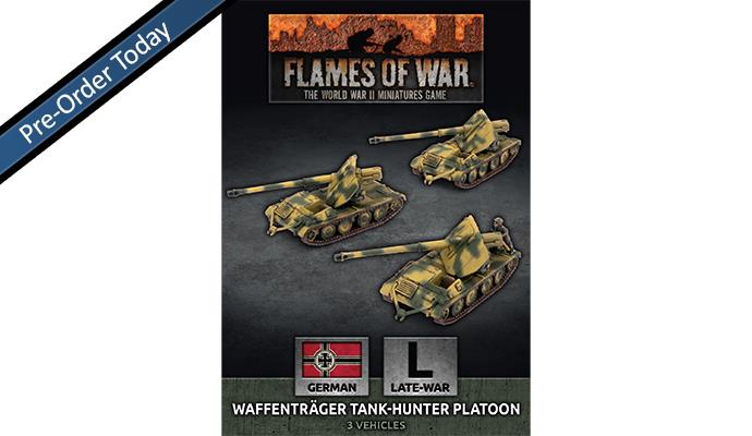 German Flames of War Waffenträger Tank-Hunter Platoon (x3)