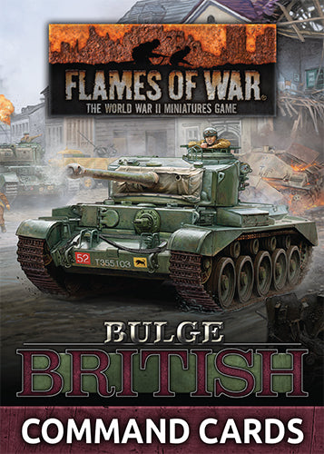 Flames of War Bulge British Command Cards (58x Cards)