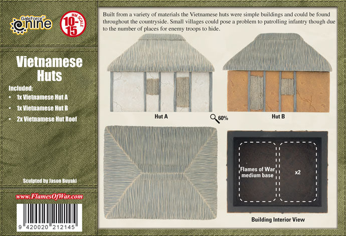 Features: Vietnamese Huts (x2)