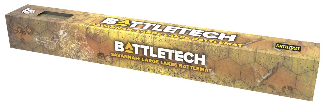 BattleTech: BattleMat - Savannahs Large Lakes/Box Canyon