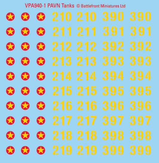 Nam PAVN Decal Sheets