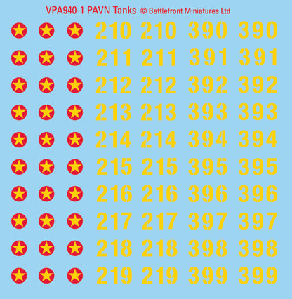 Nam PAVN Decal Sheets