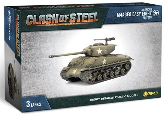 Clash of Steel M4A3E8 Easy Eight Tank Platoon (x3 tanks)