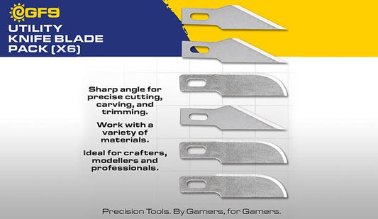 GF9 Utility Knife Blade Pack (x6)
