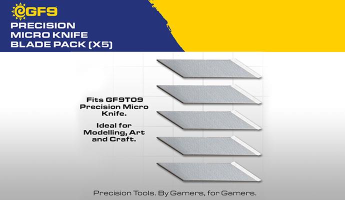 GF9 Precision Micro Knife Blade Pack (x5)
