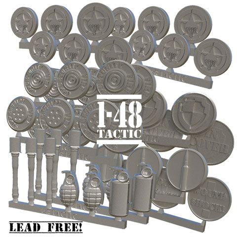 1-48 Tactic Tokens Set (48 Metal Counters) US Airborne