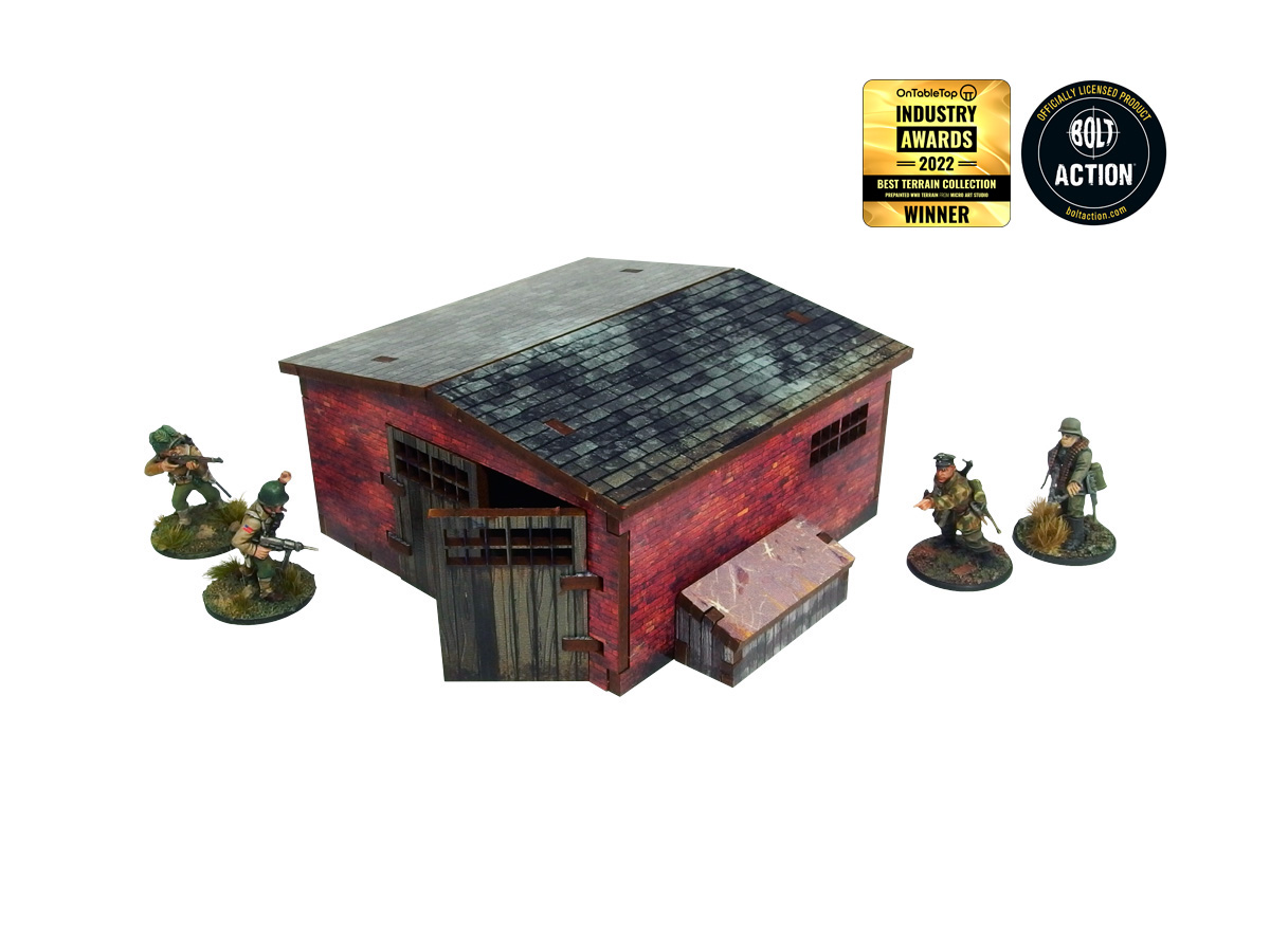 WW2 Normandy Large Brick Shed