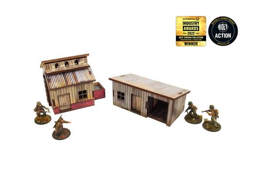 WW2 Normandy Small Sheds w/ Dovecote