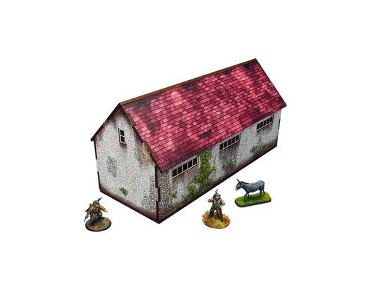 WW2 Normandy Stable w/ Dovecote