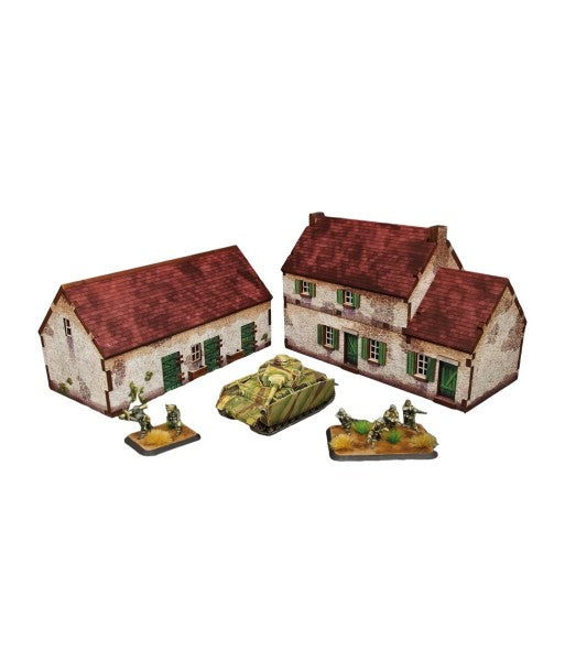 WW2 Normandy Homestead w. Stable (15mm)