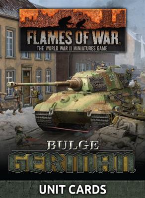 Flames of War Bulge Germans Command/Unit Card Bundle