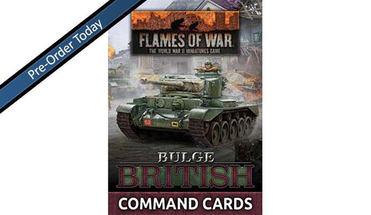 Flames of War Bulge British Command/Unit Cards Bundle