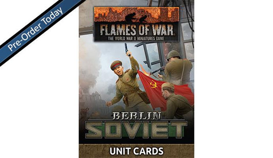 Flames of War Berlin Soviet Unit Cards