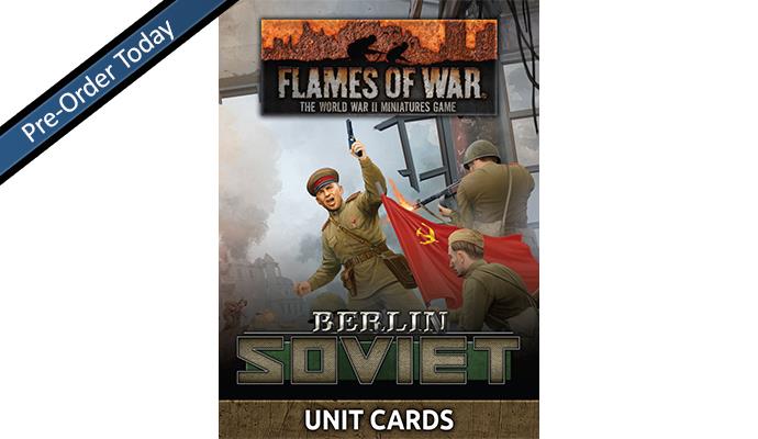 Flames of War Berlin Soviet Command/Unit/Ace Campaign Card Bundle