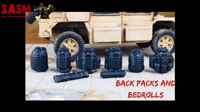 28mm Modern Back Packs and Bedrolls