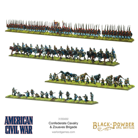 Black Powder Epic Battles - ACW Confederate Cavalry & Zouaves Brigade