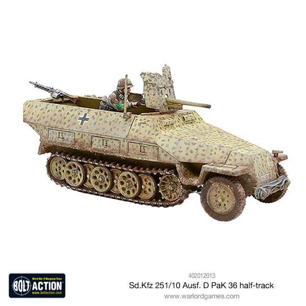 Bolt Action Sd.Kfz 251/10 ausf D (36mm Pak) Half Track