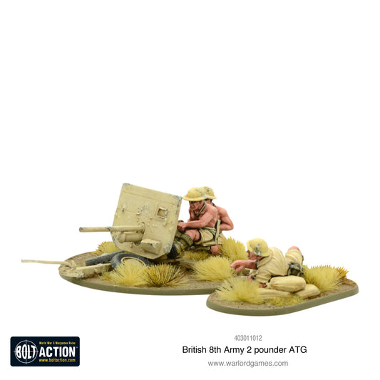 Bolt Action British 8th Army 2 Pounder ATG