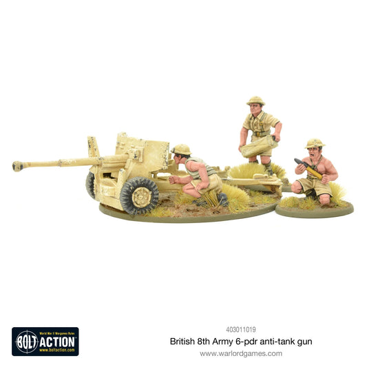 Bolt Action British 8th Army 6 Pounder ATG
