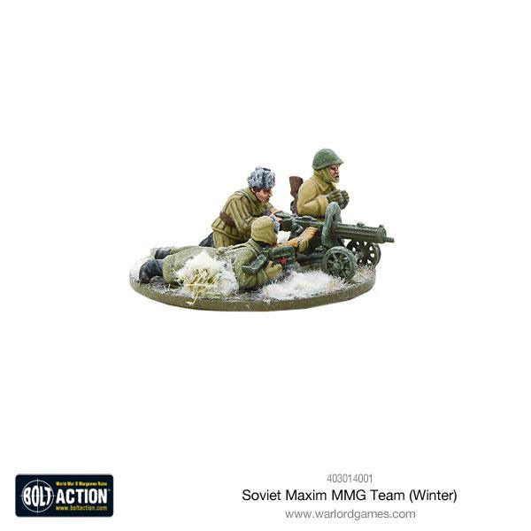 Bolt Action Soviet Maxim MMG Team (Winter)