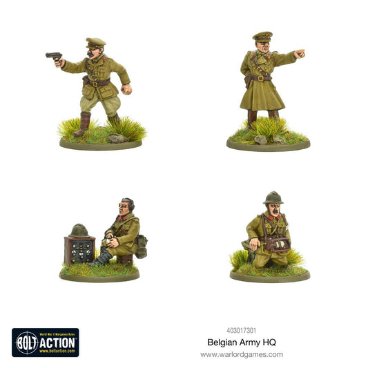 Bolt Action Belgian Army HQ