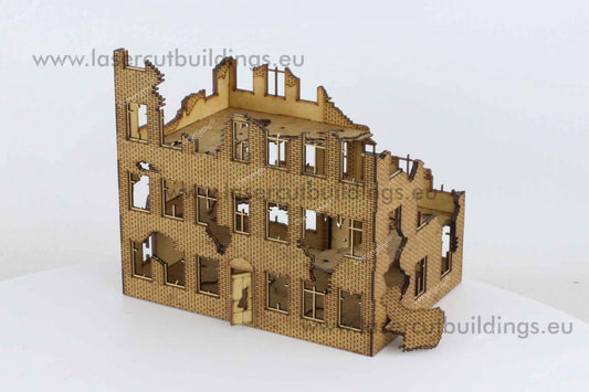 Brick Tenement House I gen. II, Destroyed Version  28mm