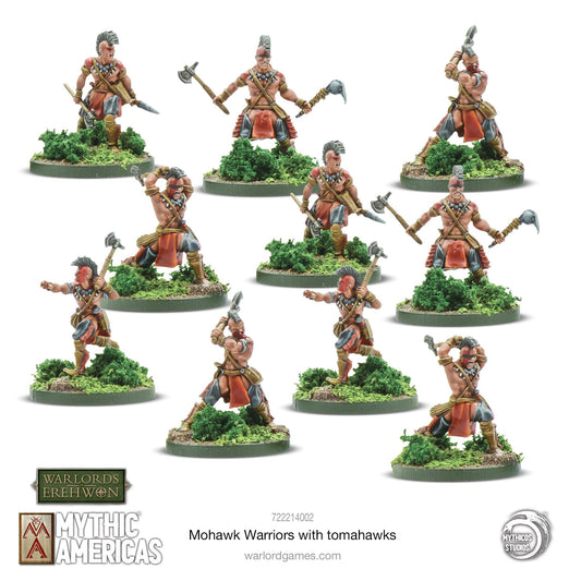 Mohawk Warriors with Tomahawks