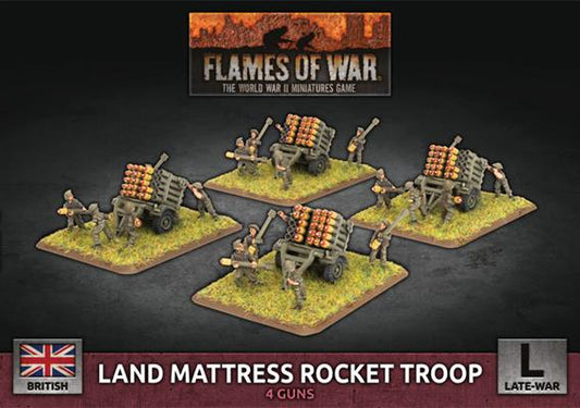 Flames of War British Land Mattress Rocket Troop (4x)