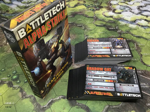 Battletech Alpha Strike Game Aids - Clan Invasion Cards