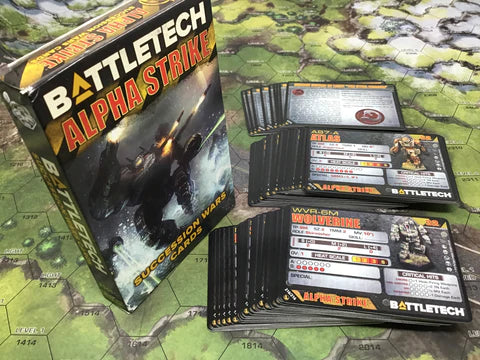 Battletech Alpha Strike Game Aids - Succession Wars Cards