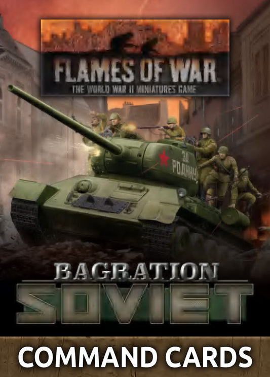 Flames of War Bagration Soviet Command Cards Soviet