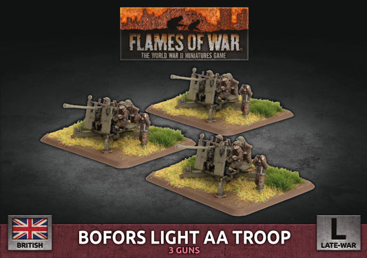 Flames of War British Bofors Light AA Troop British FOW (Discontinued)