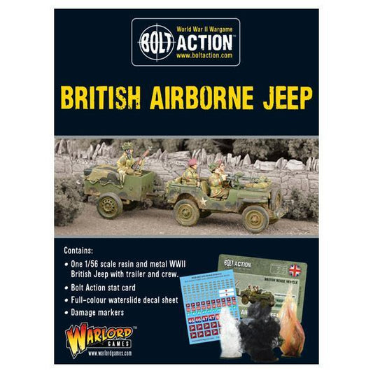 Bolt Action British Airborne Jeep & Trailer