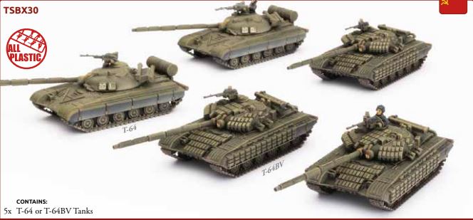 WWIII: Team Yankee Soviet T-64 Tank Company