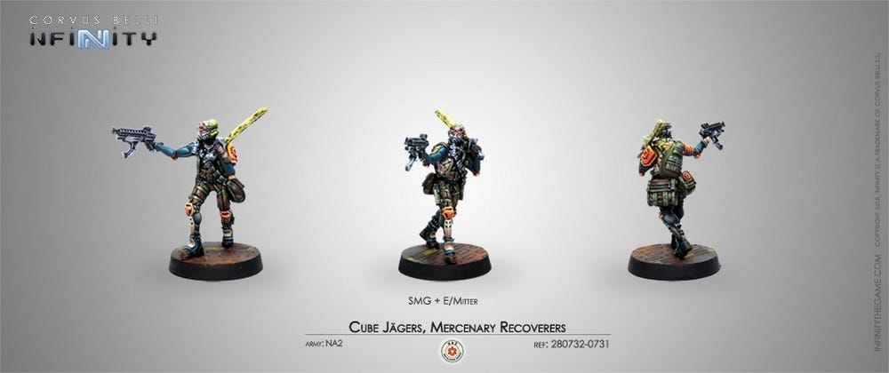 Infinity Cube Jagers Mercenary Recoverers (Submachine Gun)