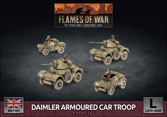 Daimler Armoured Car Troop British FOW