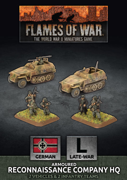 German Flames of War SS Reconnaissance Company HQ