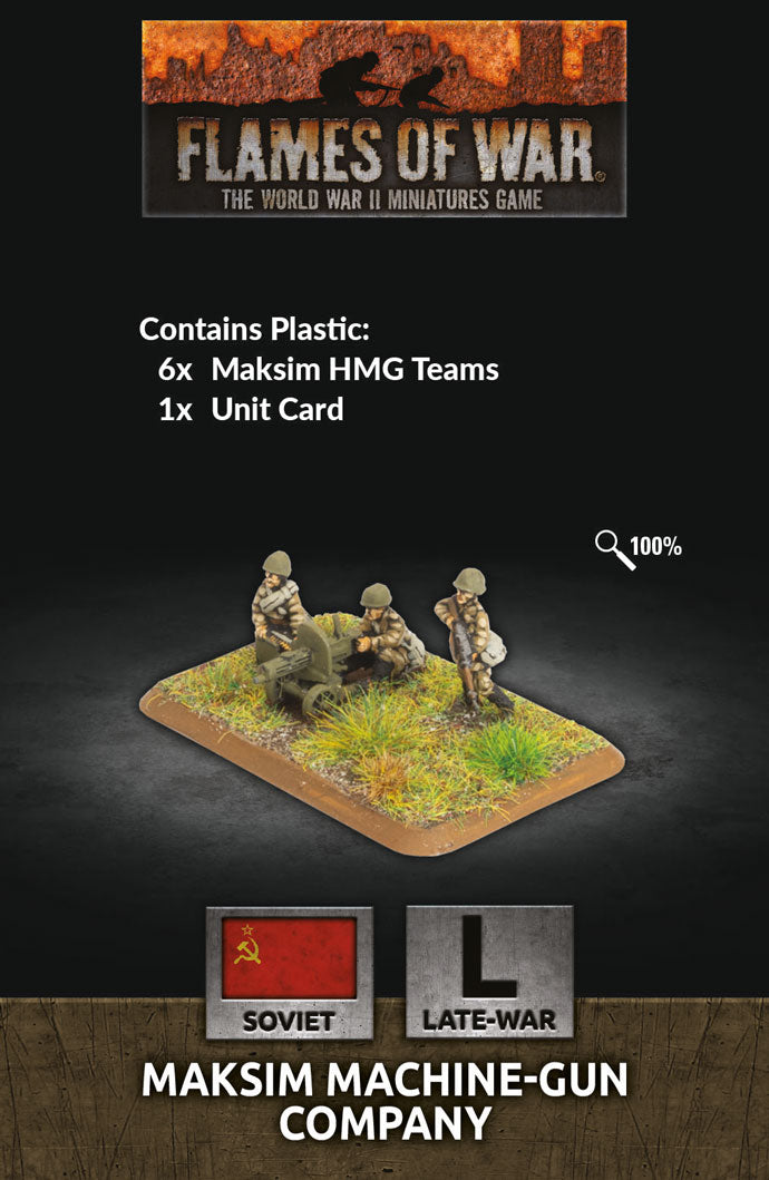 Flames of War Soviet Maksim Machine Gun Company