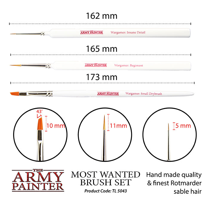 TAP Hobby Starter: Wargamers Most Wanted Brush Set