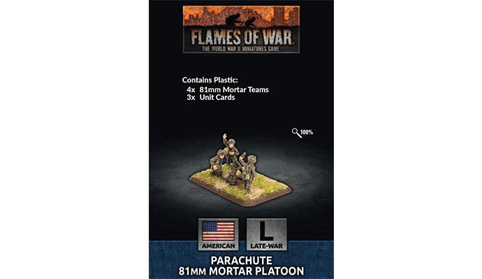 Flames of War American Parachute Mortar Platoon