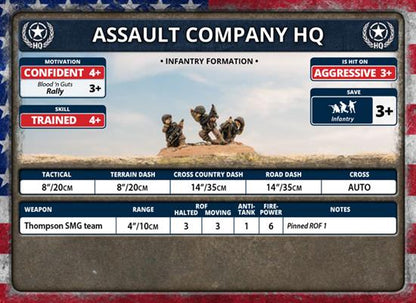 Flames of War American Assault Company American