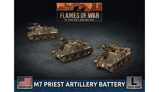 Flames of War American M7 Priest Artillery Battery
