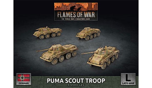German Flames of War German Puma Scout Troop