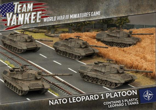 WWIII: Team Yankee NATO Leopard 1 Tank Platoon (x5 Plastic)