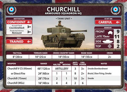 Churchill Armoured Troop British FOW