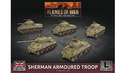 Flames of War British Sherman Armoured Troop British Flames of War