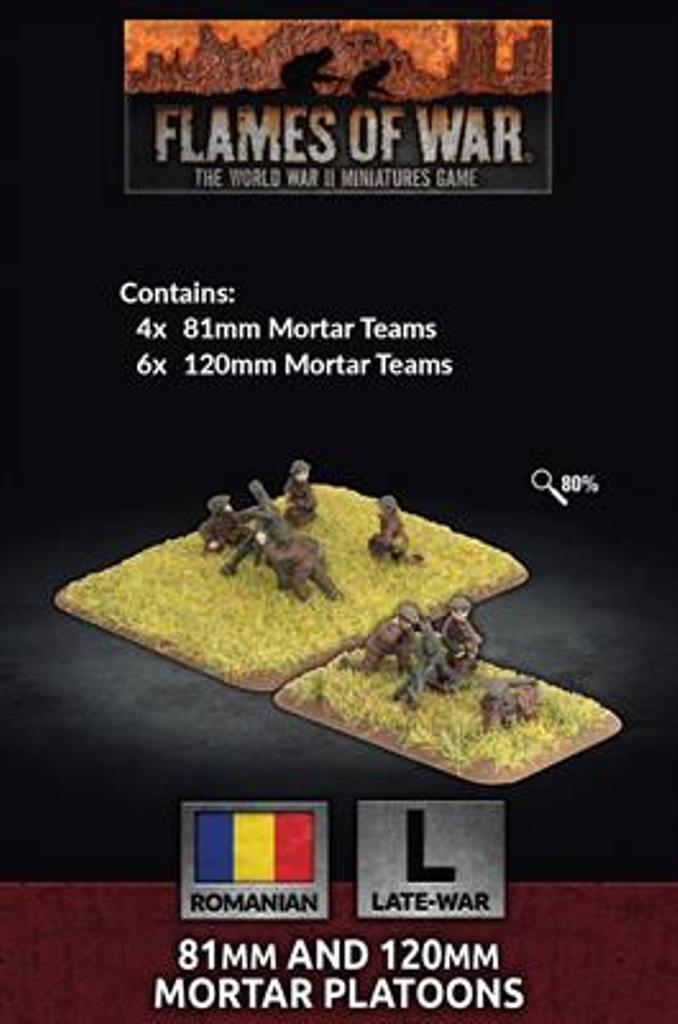 Flames of War Romanian Late War 81mm and 120mm Mortar Platoons