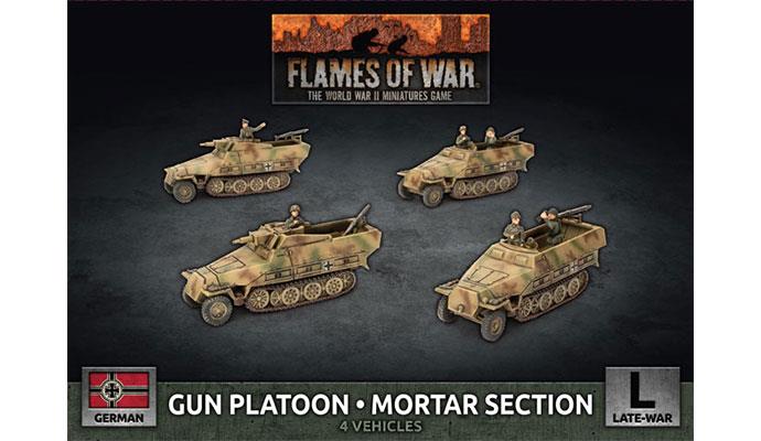 German Flames of War German Gun Platoon / Mortar Section