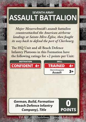 Flames of War D-Day German Command Cards